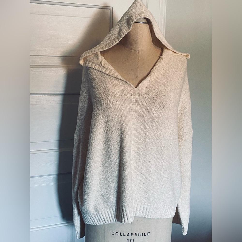 3/$20 sale! NWOT XXL Loft, cotton  blend hoodie-style pullover seweater